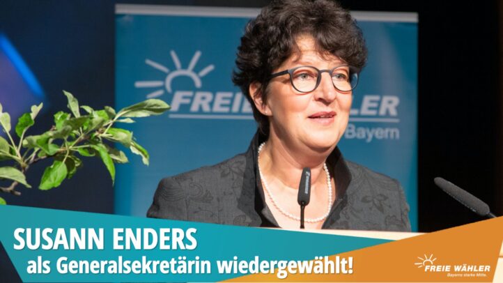 Enders als Generalsekretärin der FREIE WÄHLER Bayern bestätigt